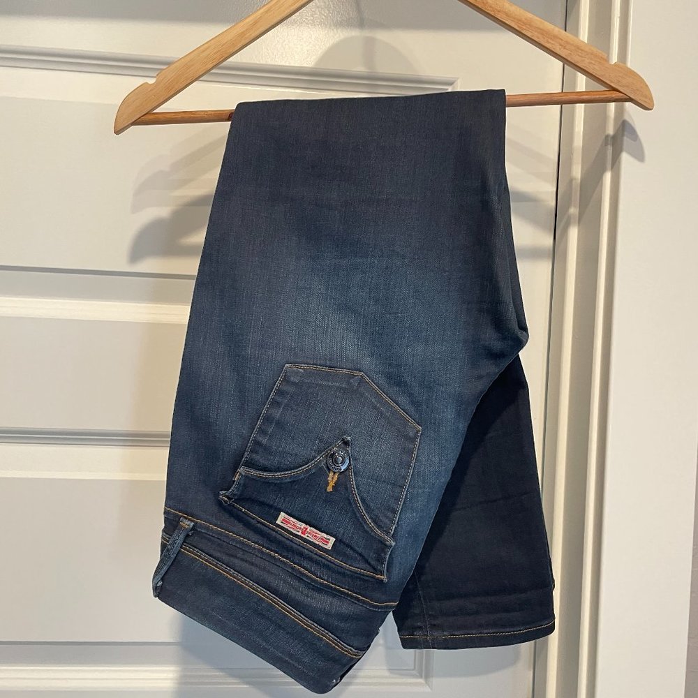 Hudson Mid-Rise Collin Skinny Crop jeans